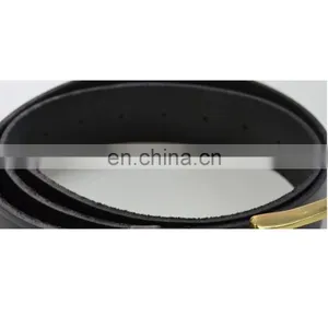 Black Color Genuine Leather Belt With Gold Buckle Mens Belts thumbnail-3