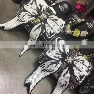 Big Size! Angel Wings Tiger Rose Flower Sequined Patches Embroidered Patch Sew On Women Motif Appliques thumbnail-5