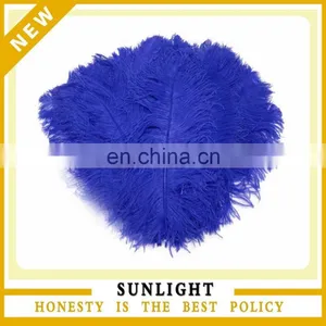 New Design Fashion Natural Blue Ostrich Feather thumbnail-1
