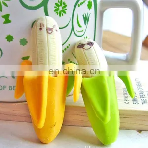 Cute Funny Novelty Banana Style Pencil Eraser Rubber Stationery Kid Gift Toy thumbnail-1