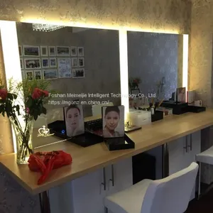 Custom Beauty Salon Beauty Mirror LED Light Mirror Wall-mounted LED Makeup Mirror Hairdressing Mirror thumbnail-2