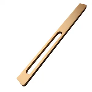 Filta Hardware Furniture Cabinet Drawer Aluminum Anodized Champagne Gold Pull Handle 4507 thumbnail-2