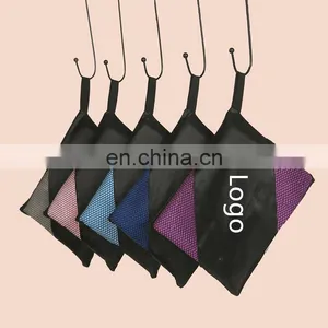 30 Colors in Srock Water Absorption Soft Hand Feel Microfiber Towel With Carry Bag for Beach Travel Gym Yoga thumbnail-1