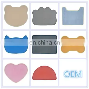 Customized EVA Pet Cat Litter Mat Double Layer Washable Cat Litter Mat thumbnail-4