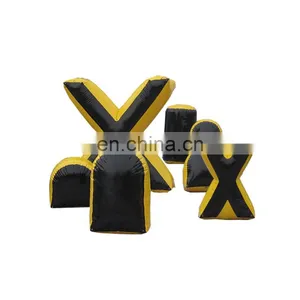 Cheap Price Inflatable Air Bunkers Set Crazy Archery Shooting Team Games Inflatable X Paintball Obstacle For Sale thumbnail-2