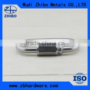High Polished Stainless Steel Material Oval Shaped Quick Link Carabiner Spring Carabiners thumbnail-2