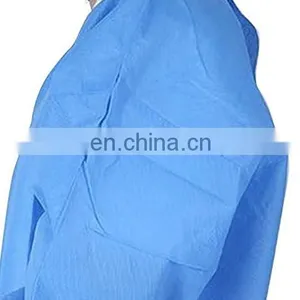 Disposable Surgical Gown Hospital Patient Gown Clothing Blue With High Quality thumbnail-3