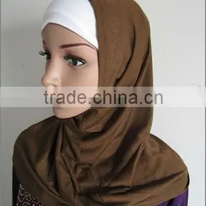 A493 Clearance SOLID COLOR TWO PIECES ISLAM HEADWEAR,MUSLIM HIJAB thumbnail-1