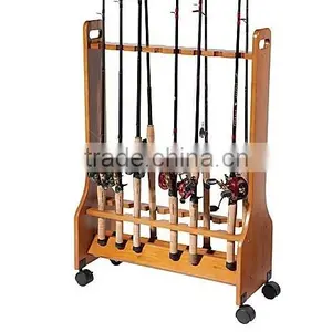 Fish Rod Rack / Rolling Rod Racks / Rolling Rod Carts thumbnail-3