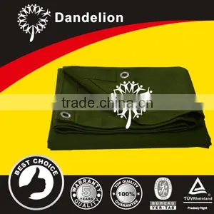 Green Fire Retardant Polyester Canvas Tarps thumbnail-1