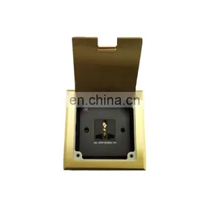 JS-DC120 Brush Stainless Box Multi-Media Floor Socket Boxes thumbnail-1