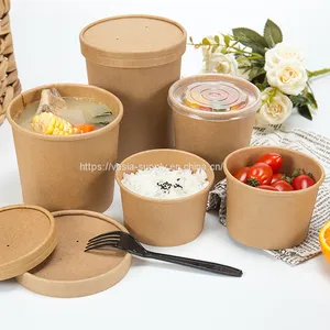 Eco Friendly Takeaway Paper Food Packaging Boxes for Restaurants Takeaway Boxes Food Storage Containers thumbnail-1