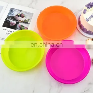 Color Silicone Cake Round Mold Dessert Baking Mold Mousse Cake Mold Kitchen Baking Utensils DIY Bakeware Tools thumbnail-5