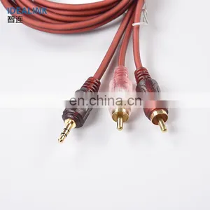 Factory Supply 3.5mm Male to Male 2RCA Audio Video Cable for DVD Player/HDTV thumbnail-1