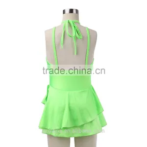 Shiny Lycra Ballroom Dresses for Children thumbnail-4