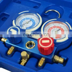 MG-2-R134a R410A Manifold Gauge Set für HVAC-Kälteanlagen und Autoklimaanlagen, Aufladung für R22, R12, R502, 404 AC-Messgerät thumbnail-3