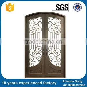 Private Label OEM Wrought Iron Grill Designs For Doors thumbnail-6