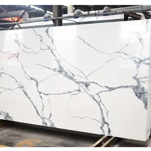 Code：8031，Calacatta Artificial Stone Quartz Slab Kitchen Countertops thumbnail-2