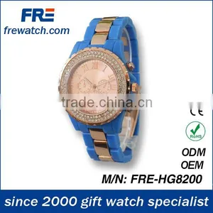 2014 Wholesales Hot Sell Colorful Watches for Women With Diamond thumbnail-1