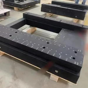 Marble Bed Body Gantry Components Three-axis Machine Frame Guide Rails Granite Optical Air Float Vibration Isolation Motion Platform Customization thumbnail-3