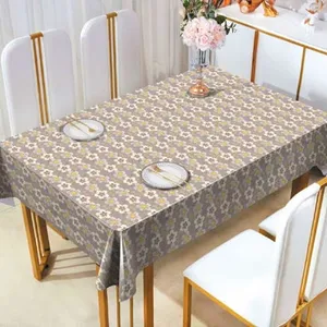 4 Pack Black, Rectangle Disposable Plastic Tablecloth for Picnic, Birthday, BBQ, Party, Wedding (Black, Rectangle, 54in. X108in.) thumbnail-4