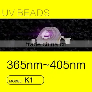 2015 New Sale 1W SMD K1 365nm UV Lamp LED Light Source With LUMILEDS Simulation FACTORY thumbnail-1