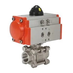 High Quality Pneumatic Internal Thread Ball Valve thumbnail-4
