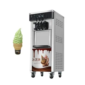 Hot Sale High Quality Wholesale Commercial Stand & Table Top Ice Cream Machine 3 Flavor Soft Serve Ice Cream Maker Machine thumbnail-2