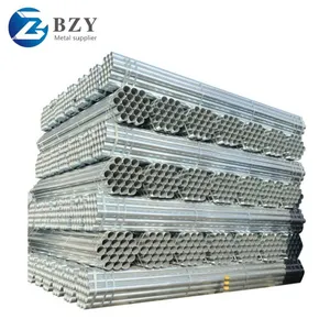 High Quality 15mm Hot Dipped GI Round Steel Tubing Pre Galvanized Steel Tube Pipe thumbnail-5
