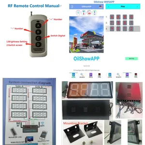 High Quality Double Sided Led Gas Price Sign Digital Gas Station Price Tag Counter Display thumbnail-2