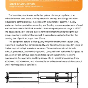Electric High Temp Hard Seal Slide Gate Max 300°C For Cement Kiln Waste Incineration Hot Slag Shut-off Unit thumbnail-4