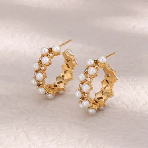 304 Stainless Steel Earrings Hypoallergenic Lead-Free Nickel-Free Factory Direct Wholesale Supplier Bulk Order thumbnail-2
