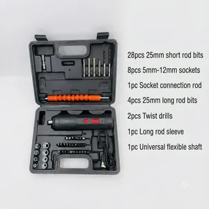 40+ Piece Cordless Power Screwdriver Set, 3.6V Rechargeable Inline Electric Screwdriver Kit With Heavy‑Duty BMC Storage Case thumbnail-1