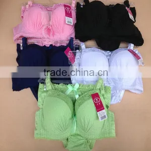 1.88USD 32-36A Cup High Quality Newest Style Hot-Sale Yough Girls Sexy Sexy Fancy Bra Panty Set (gdtz019) thumbnail-1