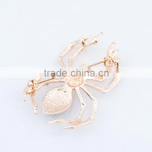 2015 Fashion Hot Sale Fashion Brooch Diamond Big Spider Brooch Gold Brooch thumbnail-2