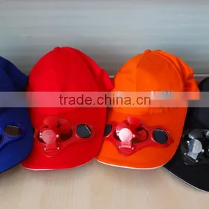 Custom Blank Blue Baseball Solar Fan Cap thumbnail-6