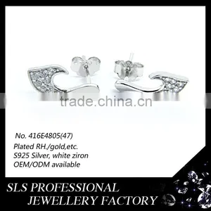Fashion Cartilage Piercing Earring Simple Light Weight Stud Earring for Little Girls Wear With Butterfly Push Back Earring Stud thumbnail-1