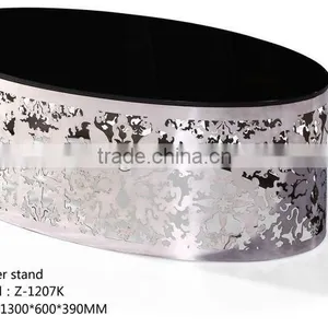 LED Flash Hollow Stainless Steel Coffee Table thumbnail-2