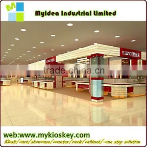 Customized Jewelry Wood Shop Counter Design/jewelry Store Design thumbnail-2