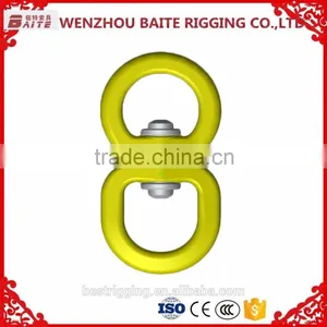China Supplier Stainless Steel Colorful Double Metal Snap Swivel Hook,Silver Sailboat Double Round Eye thumbnail-1