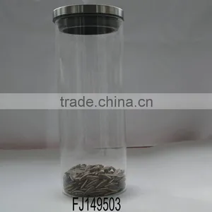Glass Food Jar With Stainless Cap thumbnail-1