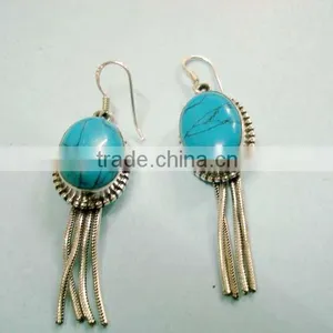 925 Sterling Silver Gemstone Earrings thumbnail-1