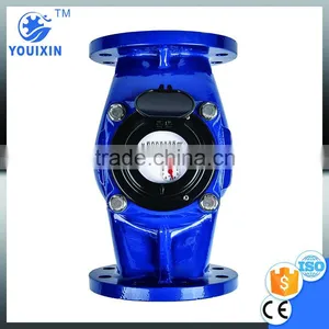 WS 50~150Vertical Vane Wheel Woltman Direct Reading Magnetic Detachable Mechanical Cast Iron Industrial Woltman Flow Water Meter thumbnail-5