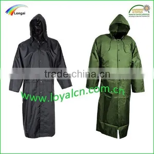 Waterproof Long Men Pattern Raincoat Hooded thumbnail-1