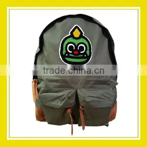 2016 New Arrival Products Bros Stylish Brosdion Army Green PP Material School Backpack thumbnail-1