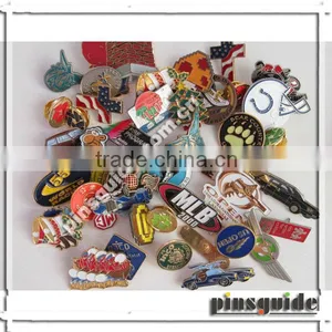 Eco-friendly Cutom Silk Screen Print Gold Plate Fruit Lapel Pins With Epoxy thumbnail-1