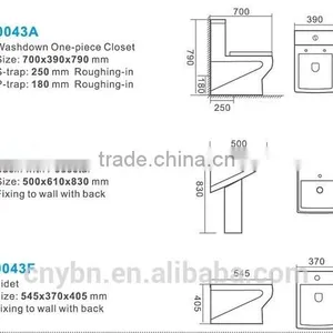 China Sanitary Ware Ceramic One Piece Toilet With s Trap thumbnail-3
