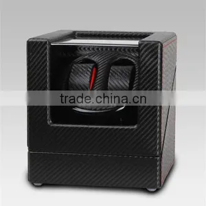 Custom Black Wooden Carbon Fiber Watch Winder thumbnail-2