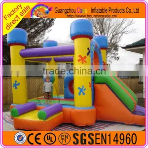 2016 Hot Sale Commercial Cheap Inflatable Bouncer,jumping Bouncy Castle With Slide thumbnail-1