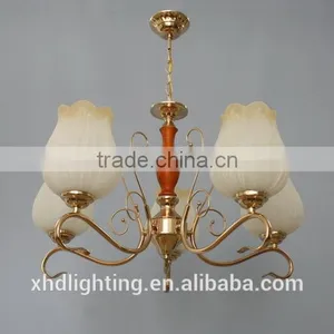 XHD Flower-shaped Glass Chandelier Pendant Lamp thumbnail-3